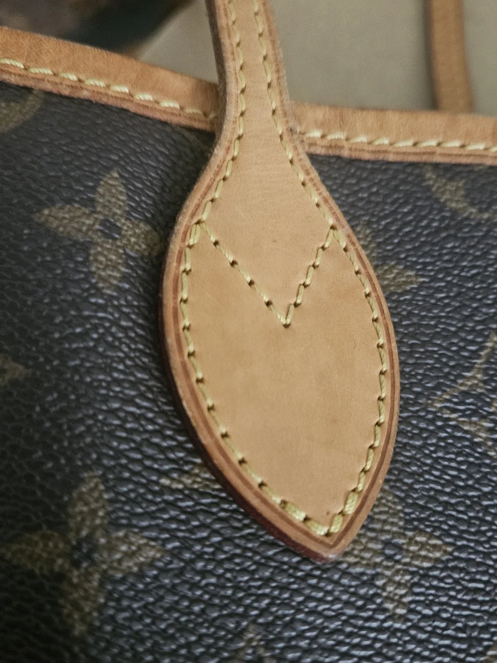 Louis Vuitton Monogram Canvas Tote - Brown with Tan Trim